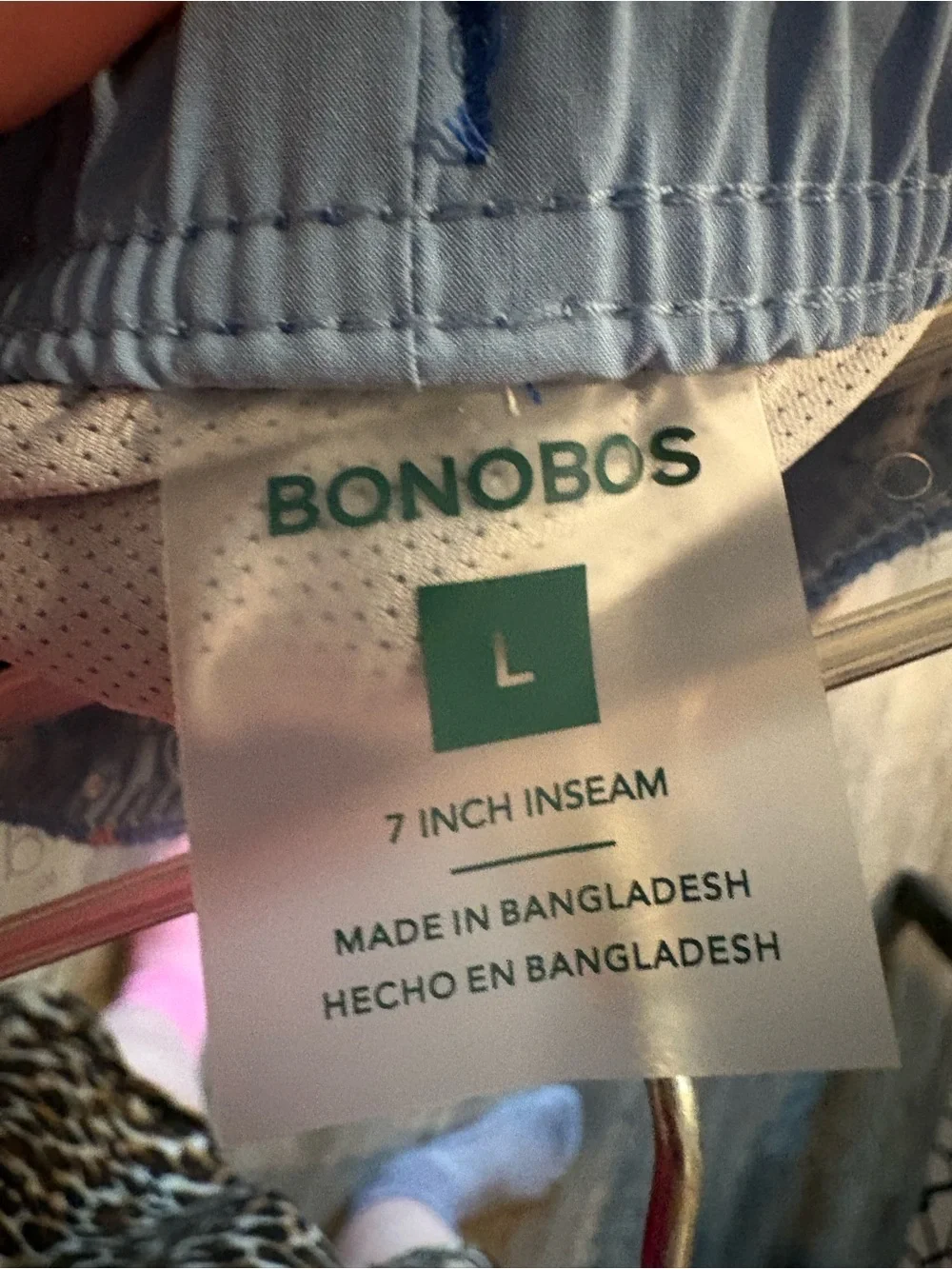 Bonobos Blue and Pink Swim Shorts